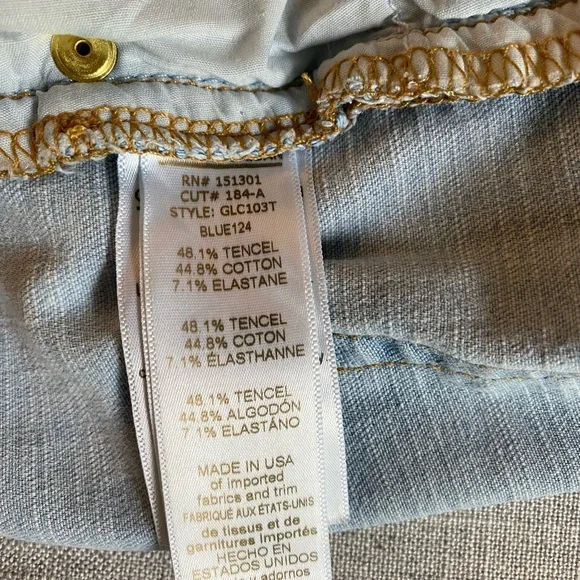 Good American Good Legs Skinny Jeans Light Blue (124) RN#151301 Size 0/25 - Picture 8 of 11